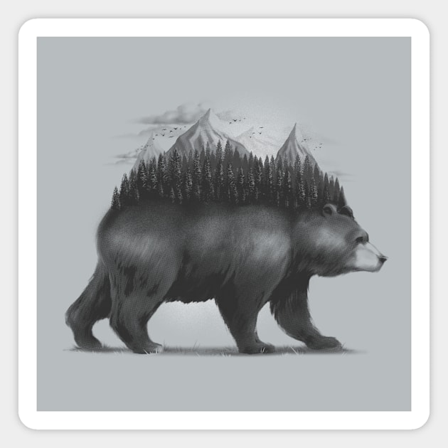 Bear Forest Magnet by Tobe_Fonseca